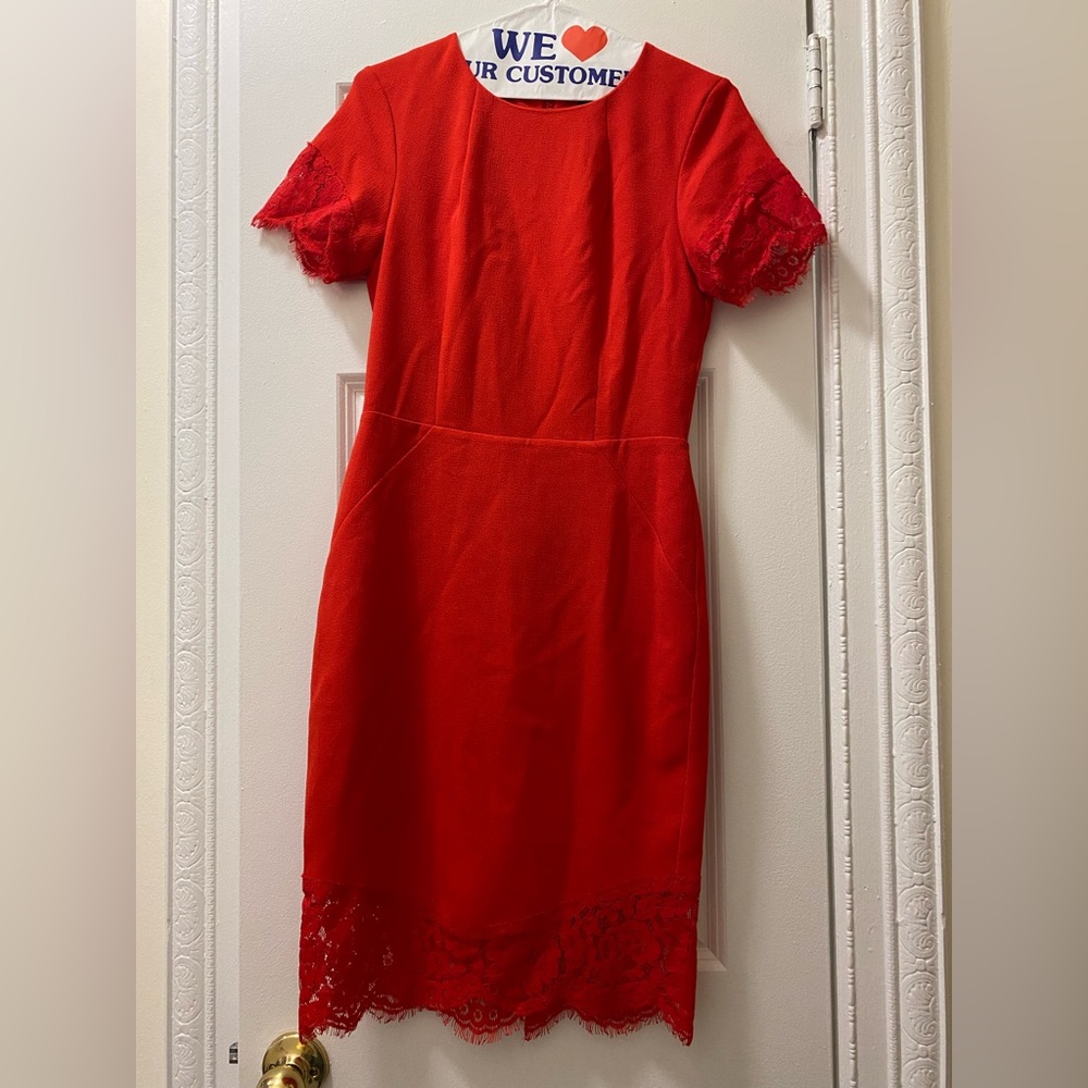 H&M Red Dress with Lace